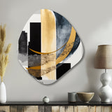 Glam Art Deco Abstract I - Asymmetric Metal Wall Art