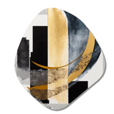 Glam Art Deco Abstract I - Asymmetric Metal Wall Art