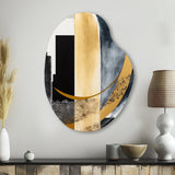 Glam Art Deco Abstract I - Asymmetric Metal Wall Art