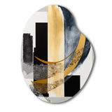 Glam Art Deco Abstract I - Asymmetric Metal Wall Art