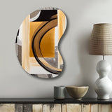 Glam Art Deco Abstract III - Asymmetric Metal Wall Art