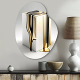 Black And Gold Cubic Expression I - Asymmetric Metal Wall Art