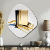 Black And Gold Cubic Expression VIII - Asymmetric Metal Wall Art