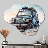 Off Road On The Beach II - Asymmetric Metal Wall Art