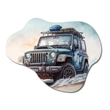 Off Road On The Beach II - Asymmetric Metal Wall Art