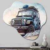 Off Road On The Beach II - Asymmetric Metal Wall Art