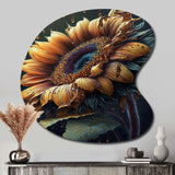 Realistic Sunflower - Asymmetric Metal Wall Art