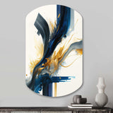 Stylish Spiral Abstract I - Asymmetric Metal Wall Art