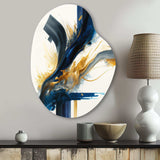 Stylish Spiral Abstract I - Asymmetric Metal Wall Art