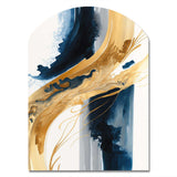 Stylish Spiral Abstract III - Asymmetric Metal Wall Art