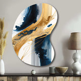 Stylish Spiral Abstract III - Asymmetric Metal Wall Art