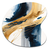 Stylish Spiral Abstract III - Asymmetric Metal Wall Art