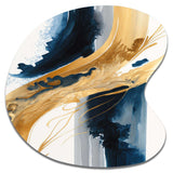 Stylish Spiral Abstract III - Asymmetric Metal Wall Art