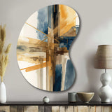 Modern Watercolor Abstract I - Asymmetric Metal Wall Art