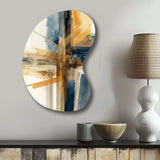 Modern Watercolor Abstract I - Asymmetric Metal Wall Art