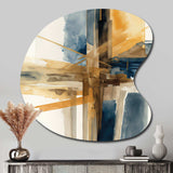 Modern Watercolor Abstract I - Asymmetric Metal Wall Art