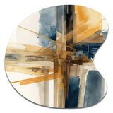 Modern Watercolor Abstract I - Asymmetric Metal Wall Art