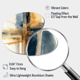 Modern Watercolor Abstract I - Asymmetric Metal Wall Art