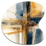 Modern Watercolor Abstract I - Asymmetric Metal Wall Art