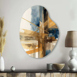 Modern Watercolor Abstract I - Asymmetric Metal Wall Art