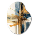 Modern Watercolor Abstract I - Asymmetric Metal Wall Art