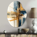 Modern Watercolor Abstract I - Asymmetric Metal Wall Art