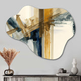 Modern Watercolor Abstract II - Asymmetric Metal Wall Art