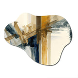 Modern Watercolor Abstract II - Asymmetric Metal Wall Art