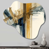 Modern Watercolor Abstract II - Asymmetric Metal Wall Art