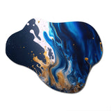 Ice Paint Splash I - Asymmetric Metal Wall Art