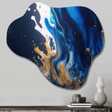 Ice Paint Splash I - Asymmetric Metal Wall Art