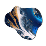 Ice Paint Splash III - Asymmetric Metal Wall Art