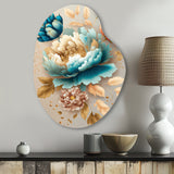 Multi-Color Blooming Flowers I - Asymmetric Metal Wall Art