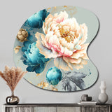 Multi-Color Blooming Flowers IV - Asymmetric Metal Wall Art