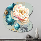 Multi-Color Blooming Flowers IV - Asymmetric Metal Wall Art