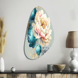 Multi-Color Blooming Flowers IV - Asymmetric Metal Wall Art