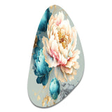 Multi-Color Blooming Flowers IV - Asymmetric Metal Wall Art