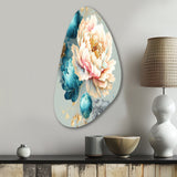 Multi-Color Blooming Flowers IV - Asymmetric Metal Wall Art