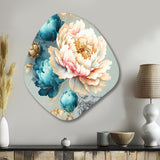 Multi-Color Blooming Flowers IV - Asymmetric Metal Wall Art