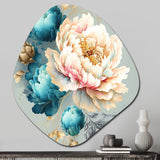 Multi-Color Blooming Flowers IV - Asymmetric Metal Wall Art