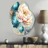 Multi-Color Blooming Flowers IV - Asymmetric Metal Wall Art