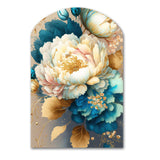 Vibrant Floral Bunch II - Asymmetric Metal Wall Art