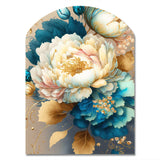 Vibrant Floral Bunch II - Asymmetric Metal Wall Art