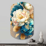 Vibrant Floral Bunch II - Asymmetric Metal Wall Art