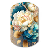 Vibrant Floral Bunch II - Asymmetric Metal Wall Art