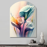 Colorful Cally Lilies II - Asymmetric Metal Wall Art