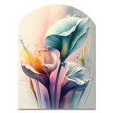 Colorful Cally Lilies II - Asymmetric Metal Wall Art