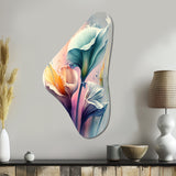 Colorful Cally Lilies II - Asymmetric Metal Wall Art