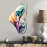 Colorful Cally Lilies II - Asymmetric Metal Wall Art