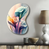 Colorful Cally Lilies II - Asymmetric Metal Wall Art